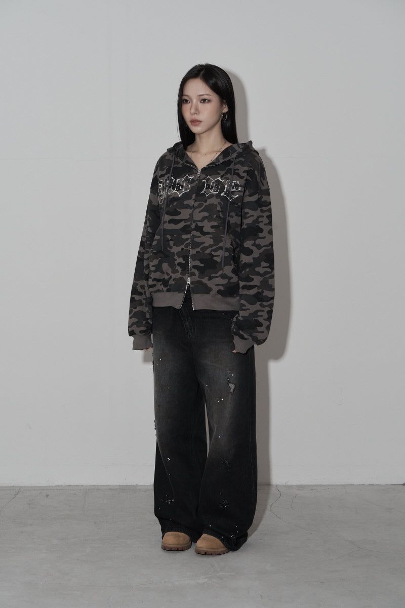 move hood zip up (dark grey)