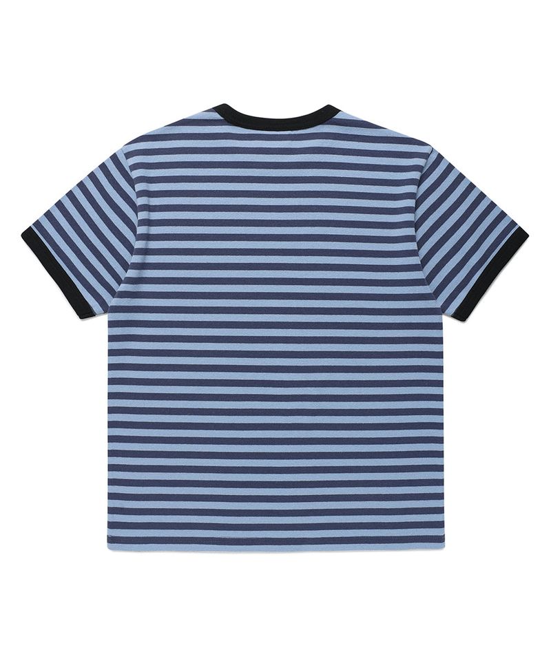 STRIPED TWIN STAR RINGER SS TEE BLUE(CV2GMUT505A)