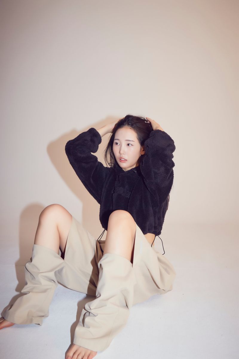 banding half cut long pants_be