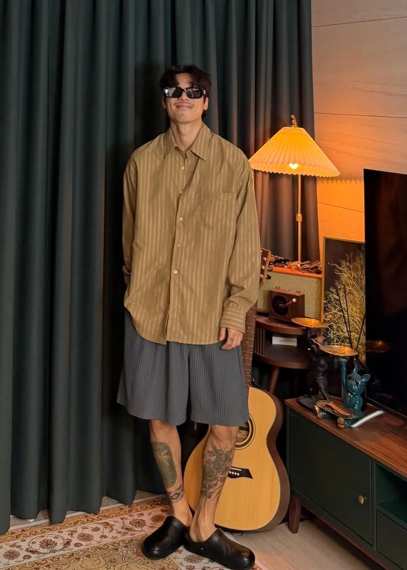 Suede Rangle Shirt 3COLOR