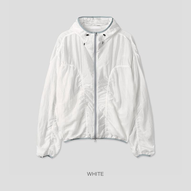 Bailen Shirring Ringer Windbreaker -4C