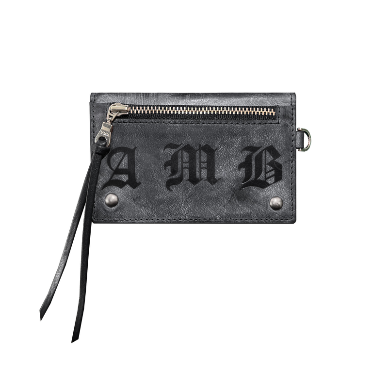 AAMBITION（アアンビション）の「牛革ワックスウォレット (Black)（スマホグッズ/小物）」