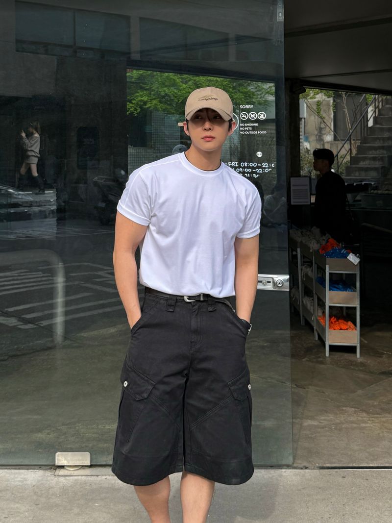 Lard dying bermuda cargo pants