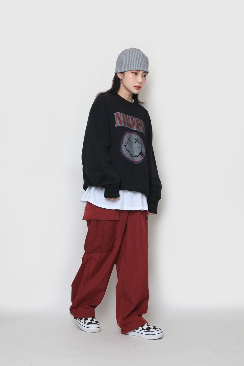 Smile Black Nirvana Sweatshirt