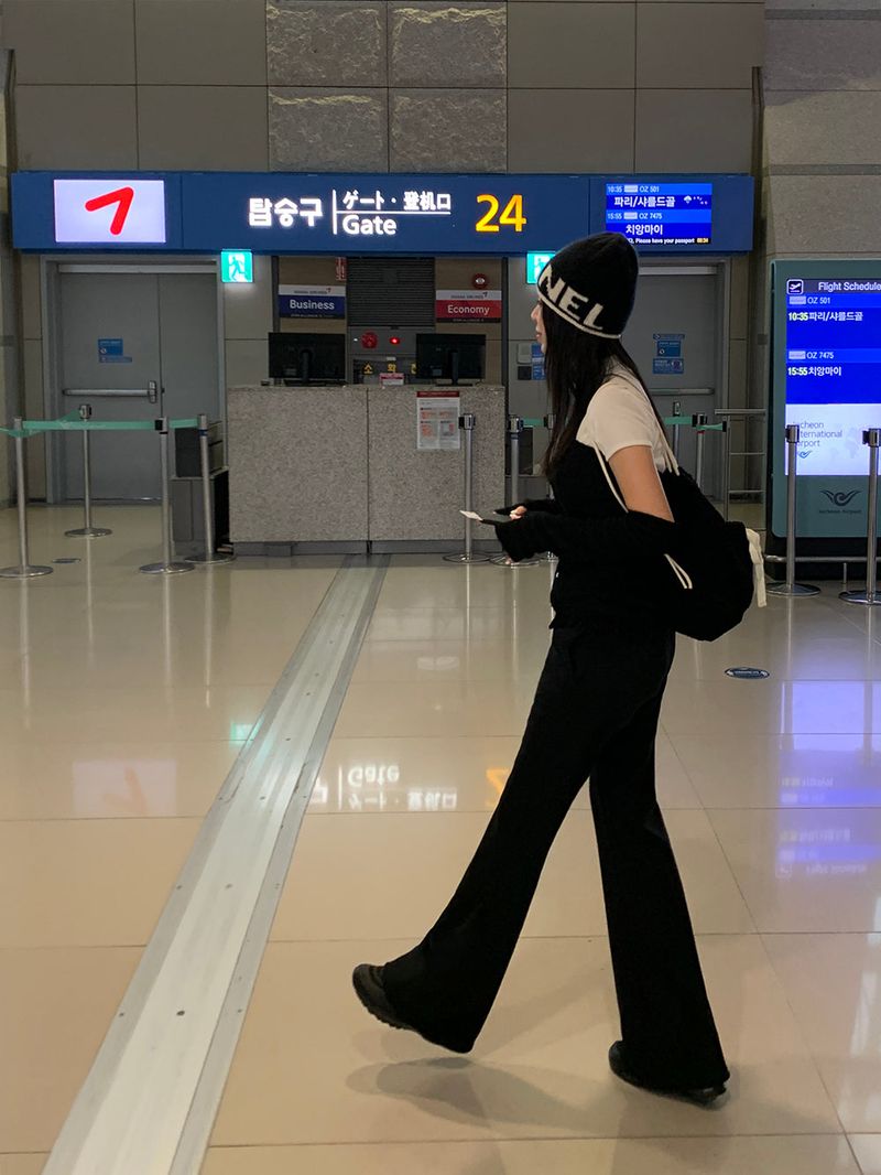 [MADE] Airport long bootcut banding pants -Basic