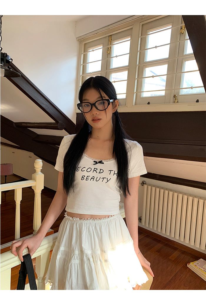 white cancan lovely skirt