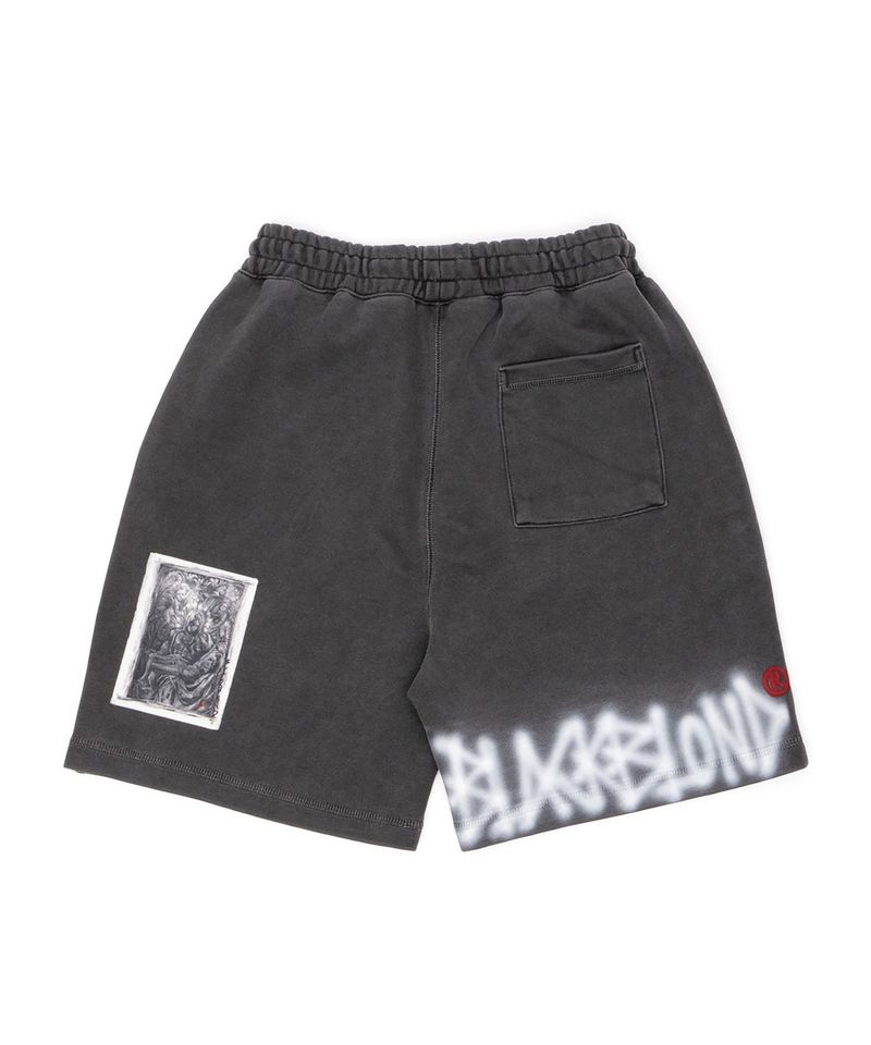 BBD Chaos Patch Pigment Sweatshorts (Charcoal)