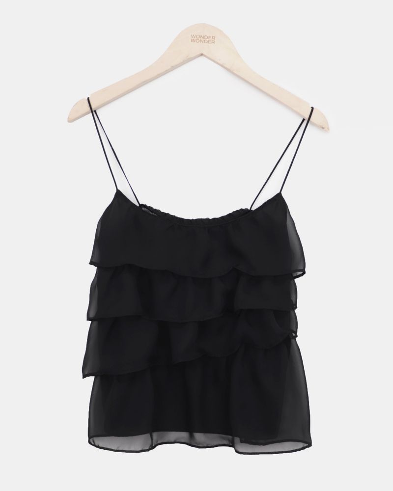 Juten Frill Bustier Sleeveless Blouse