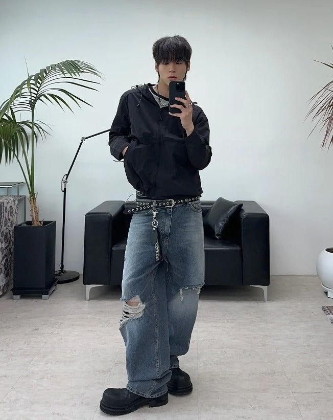 Ens Damaged Regular Denim Pants
