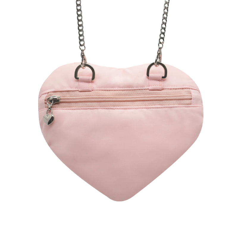 Ribbon Heart Bag _ Pink