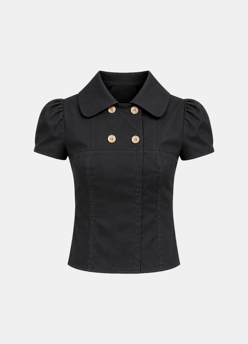 Odette Double Button Blouse