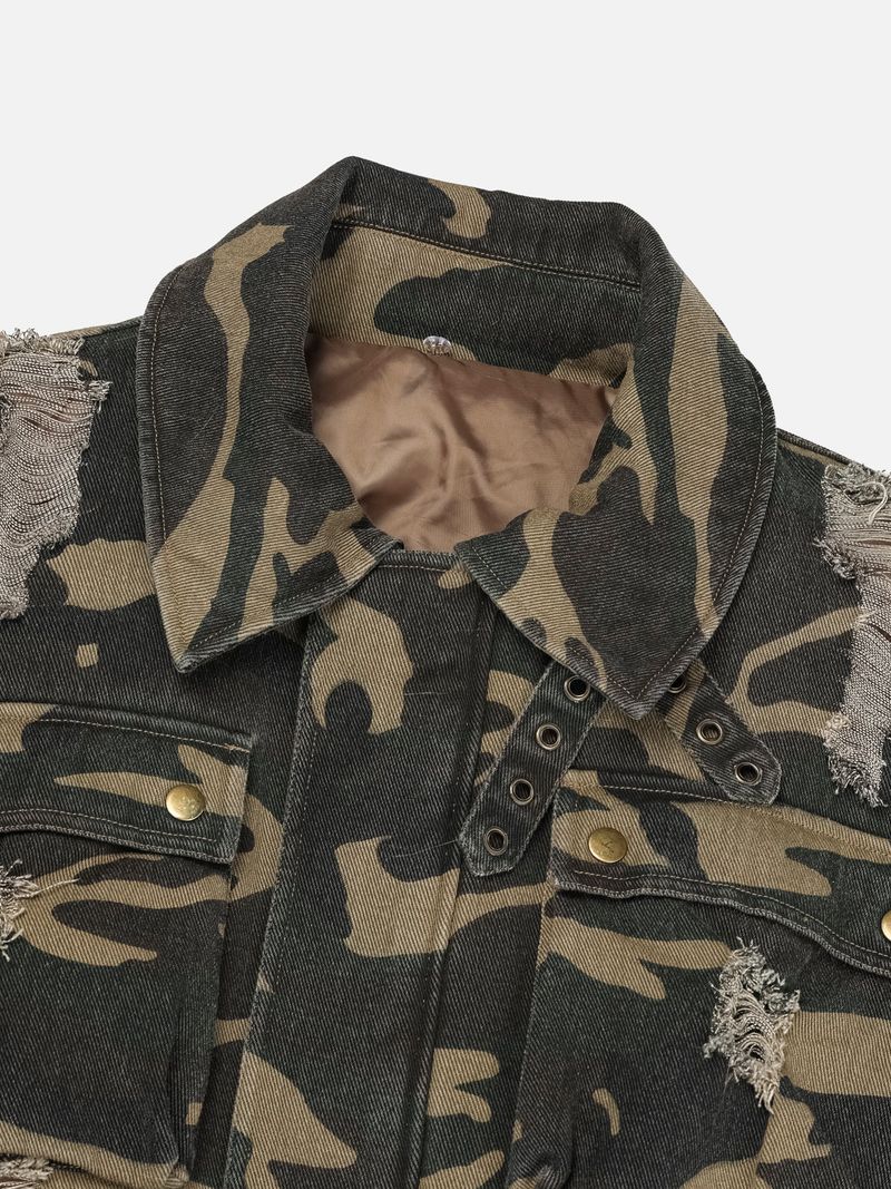 RACCOON PUFFER JACKET-CAMO