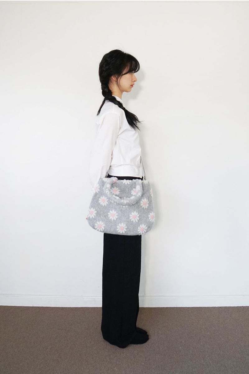 Blumi bag - Pink blossom (Grey)