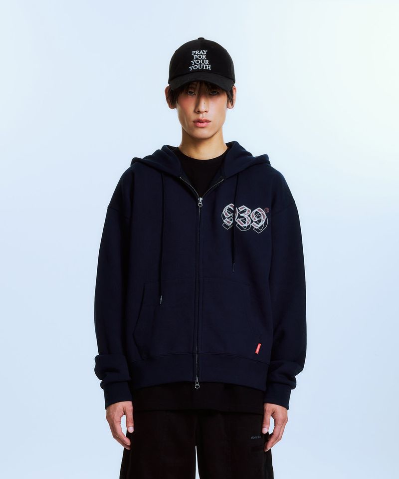 ARCHIVE BOLD（アーカイブボールド）の「UNDEFEATED HOOD ZIP-UP (NAVY)（Tops）」