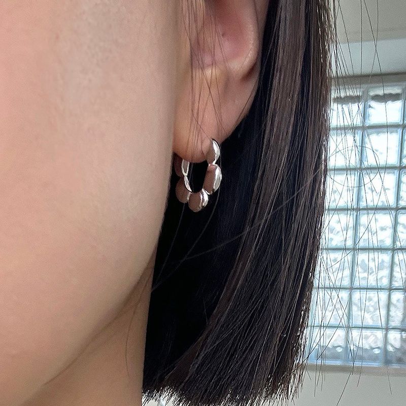 MOSXE（モスクス）の「[925silver] Flower pattern earring（Accessories）」