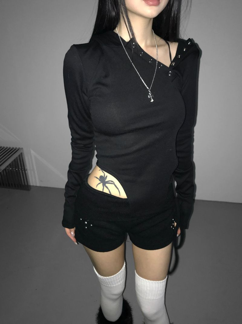 polding stud string shorts(2 color)