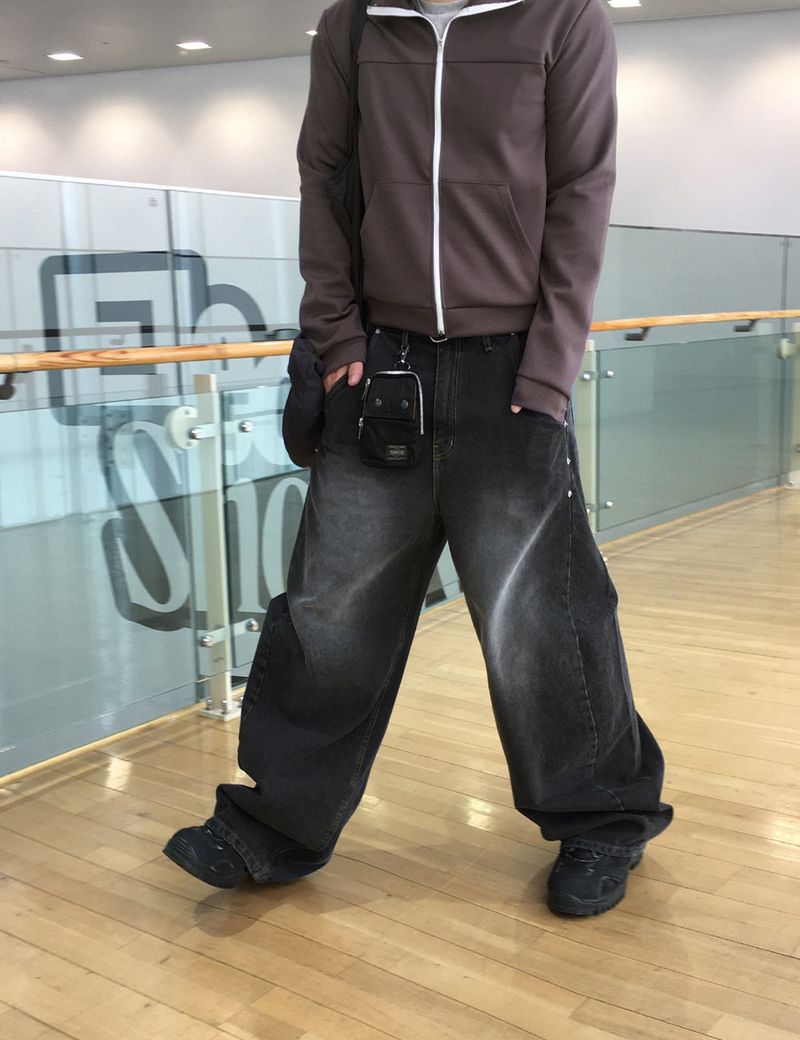 No.1655 curved rivet denim PT