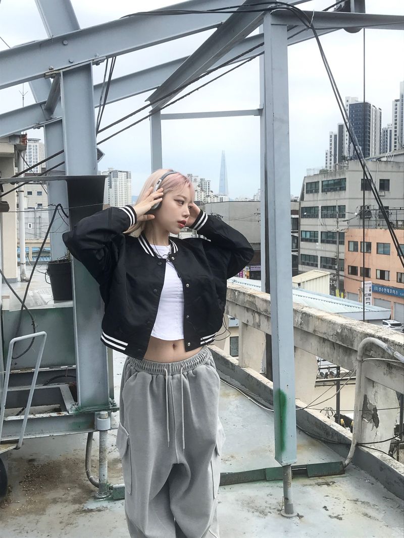 Daily Hip Crop Varsity Jacket
