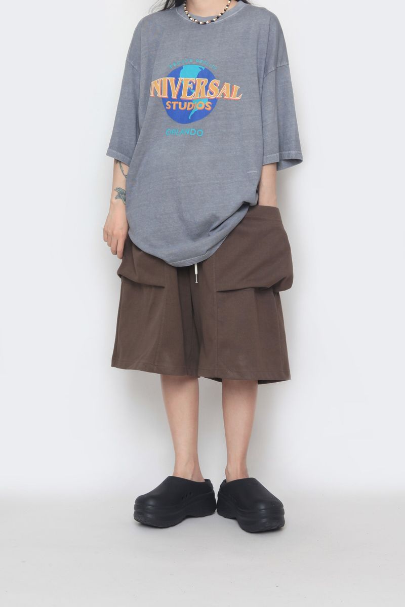 Double-Pocket Balloon Half Pants