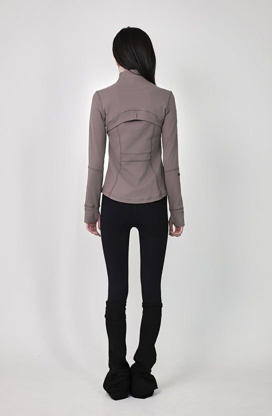 26SS★ [ EEUN MADE ] Layer velvet zip-up