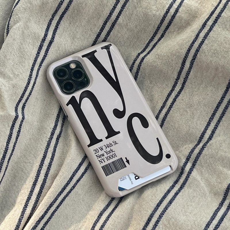 NYC phone case blue (card)