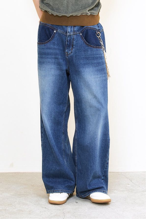 ALARM KEY RING DENIM PANTS_MAN