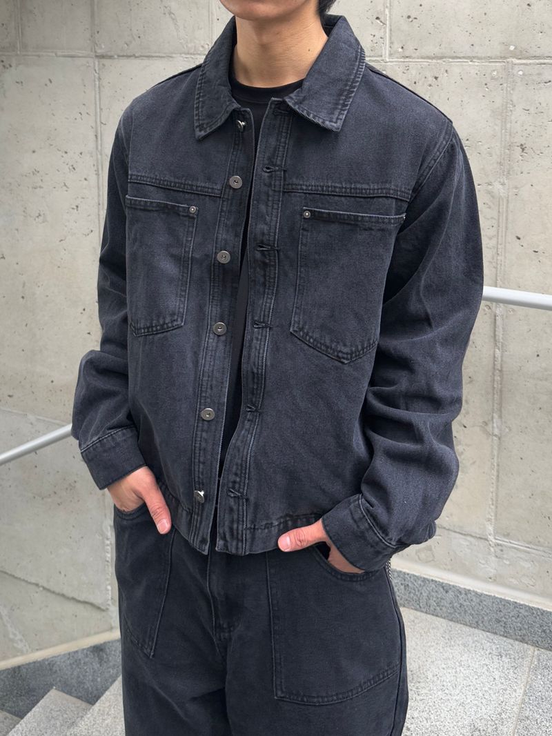 GROOM(グルーム)の「Dyeing Crop Trucker Jacket (No.851)(Jackets/Outerwear)」