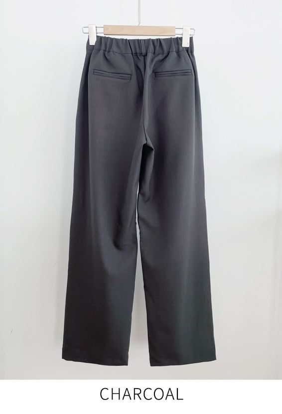 Tinel Pintuck Wide Banding Slacks