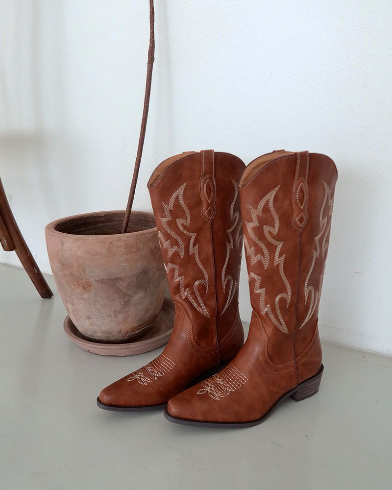 Delight-J(ディライトジェイ)の「Western Ethnic Embroidered Long Boots(Shoes)」