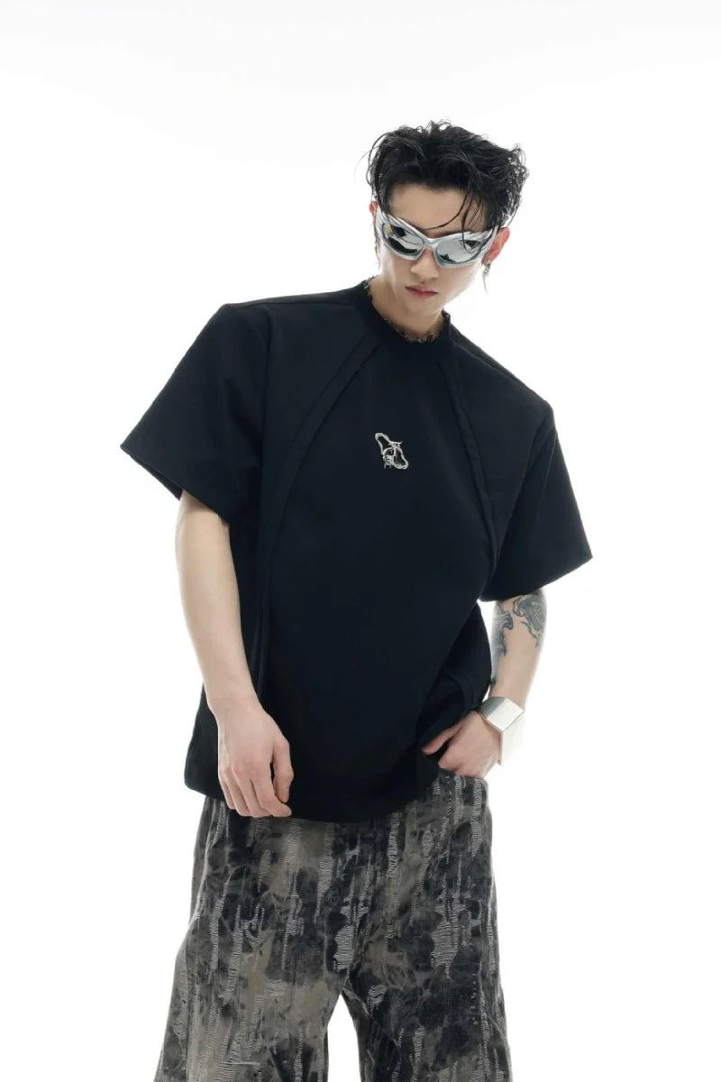 Deconstructed Logo Boxy Tee