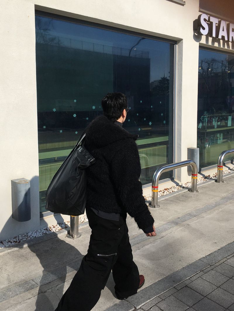 No.1541 boucle fur hood JK