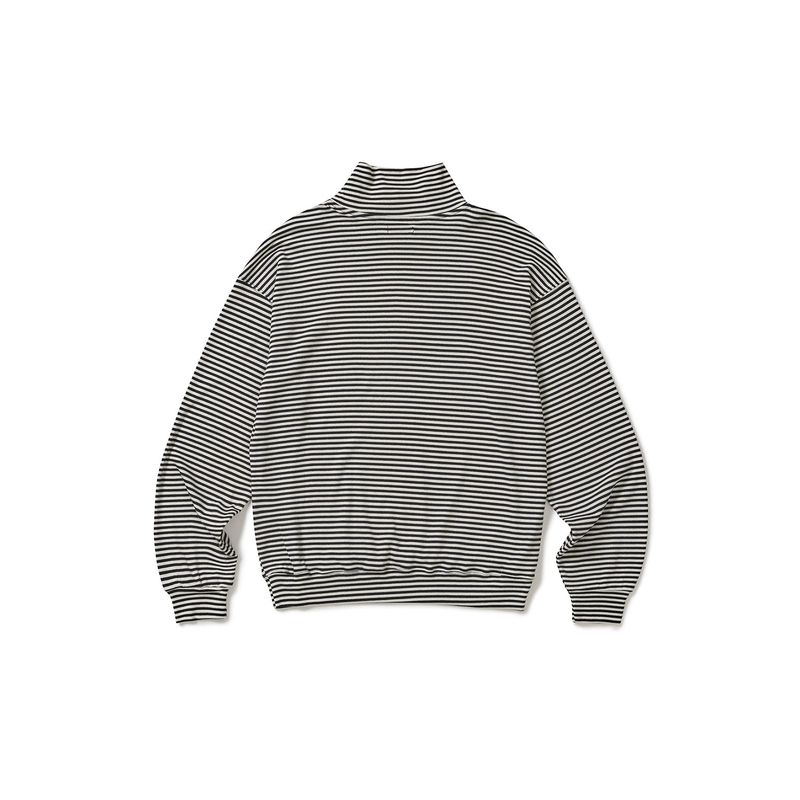 Jersey stripe turtleneck / Ivory