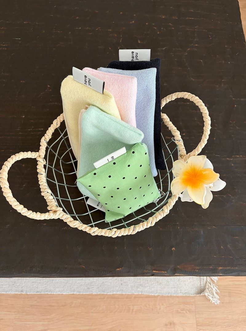 Terry tool pouch - lemon