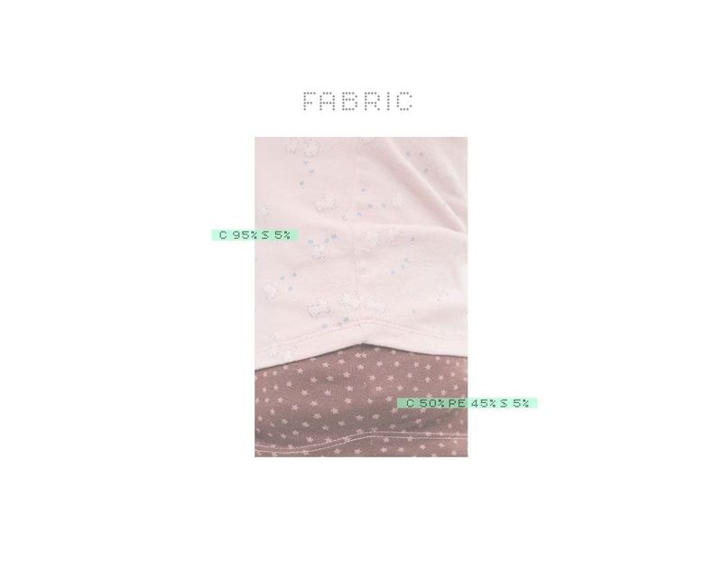 star rabbit long sleeve pink