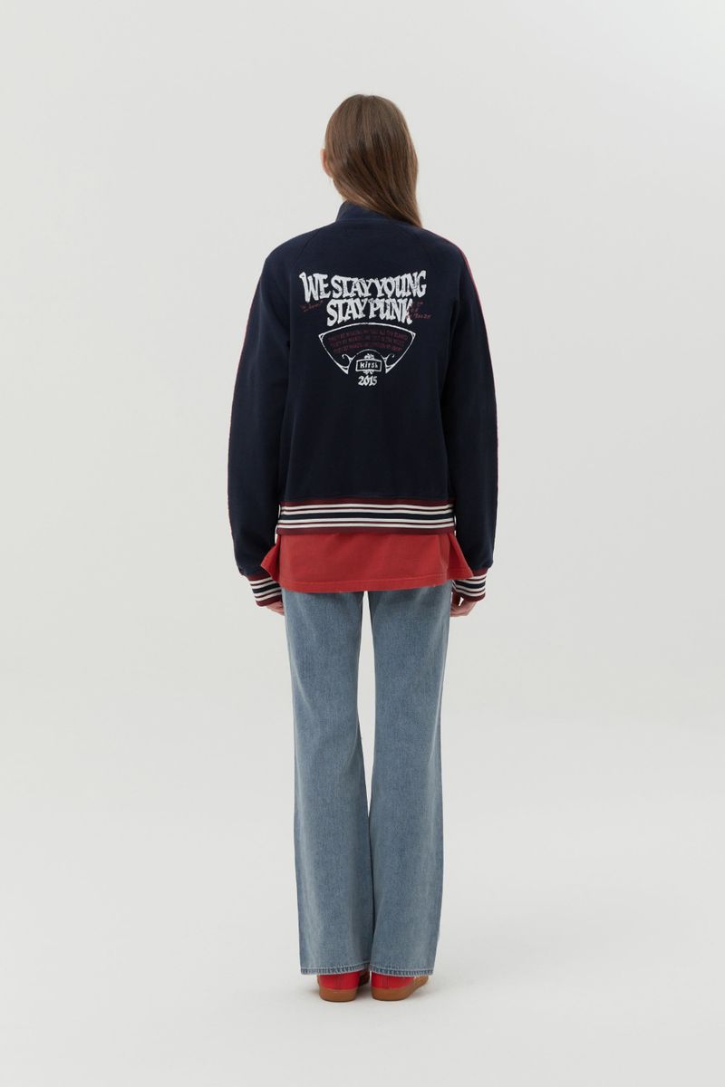 PUNK TRACK ZIP UP [DARK NAVY]