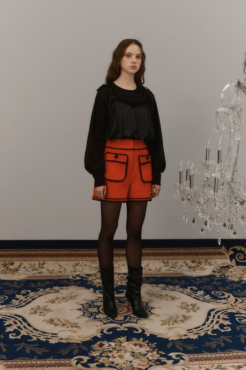Satin layered sweatshirt