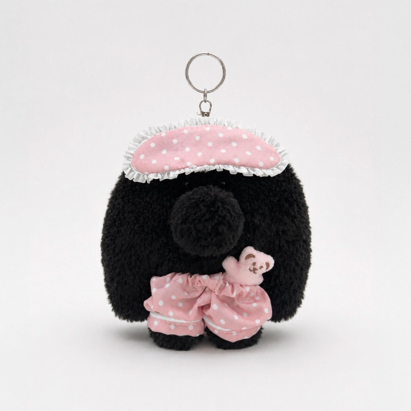cumo(クモ)の「【MADE】パジャマズカモ (black) (keyring)(トイ/キーホルダー)」