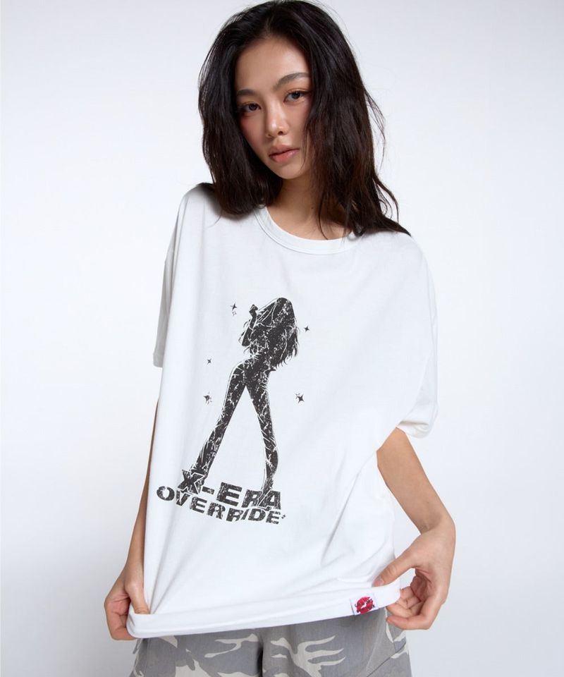 calloutnewyear(cony)(コールアウトニューイヤー(コニー))の「X-ERA OVERRIDE TEE / IVORY(Tops)」