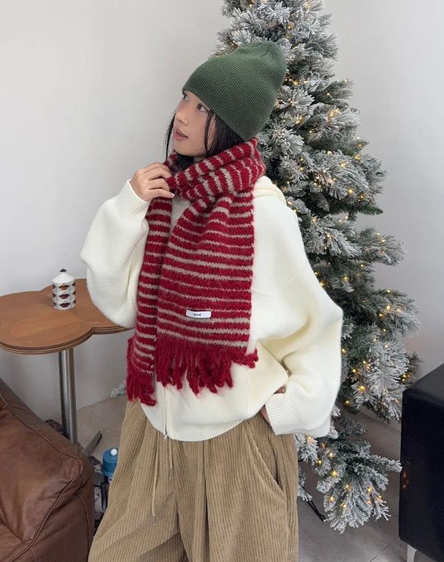 Diob Hooded Knit Zip-up