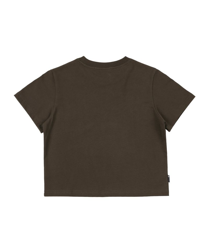 FURR EVER FRIEND Crop T-Shirt in Brown