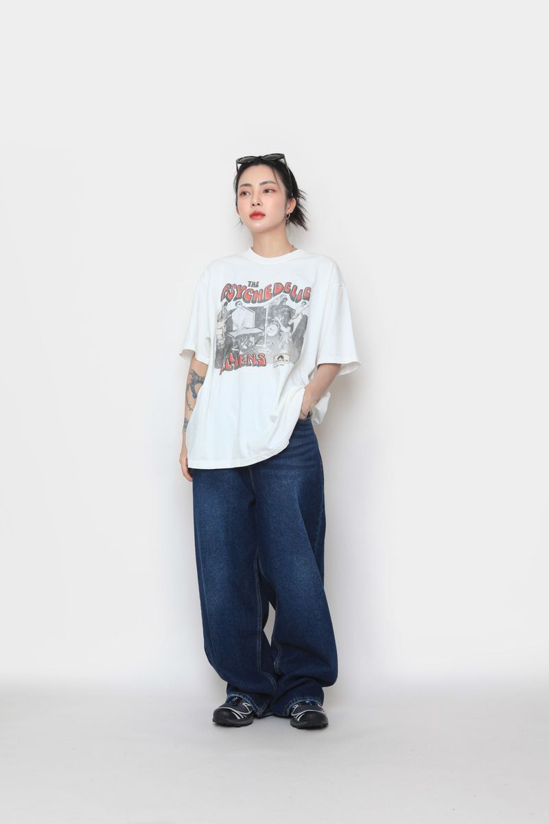 Bizo Snap Wide Denim Pants