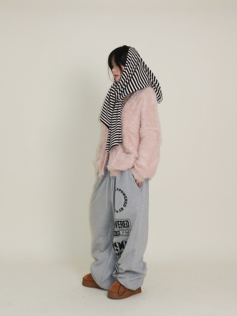 Featheryan Rouge Long Angora Cardigan