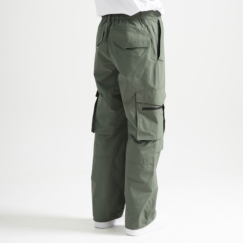 Nylon RIB Ventilation Cargo Pants - KHAKI