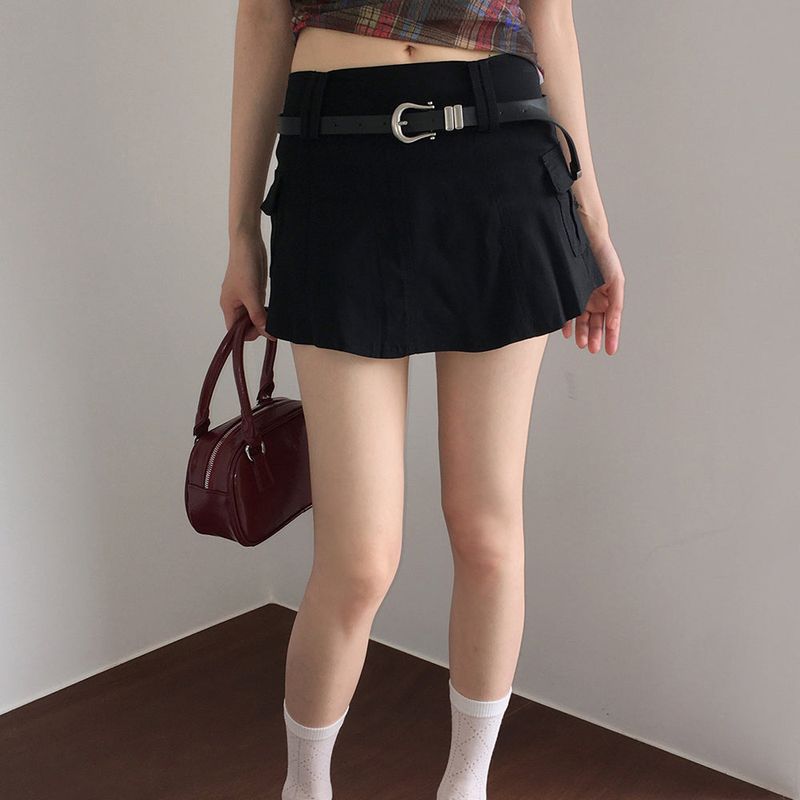 WONDER WONDER(ワンダーワンダー)の「Laiti cotton span mini skirt(Skirts)」