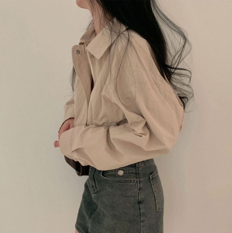[Bellide made] Bubble Hidden Cropped Field Jacket