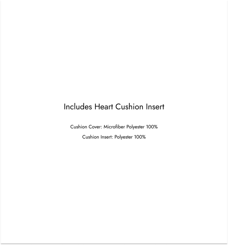 Heart Frill Dust-Free Cushions