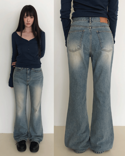 WONDER WONDER（ワンダーワンダー）の「レナン ヴィンテージ ブーツカット デニム パンツ（パンツ）」