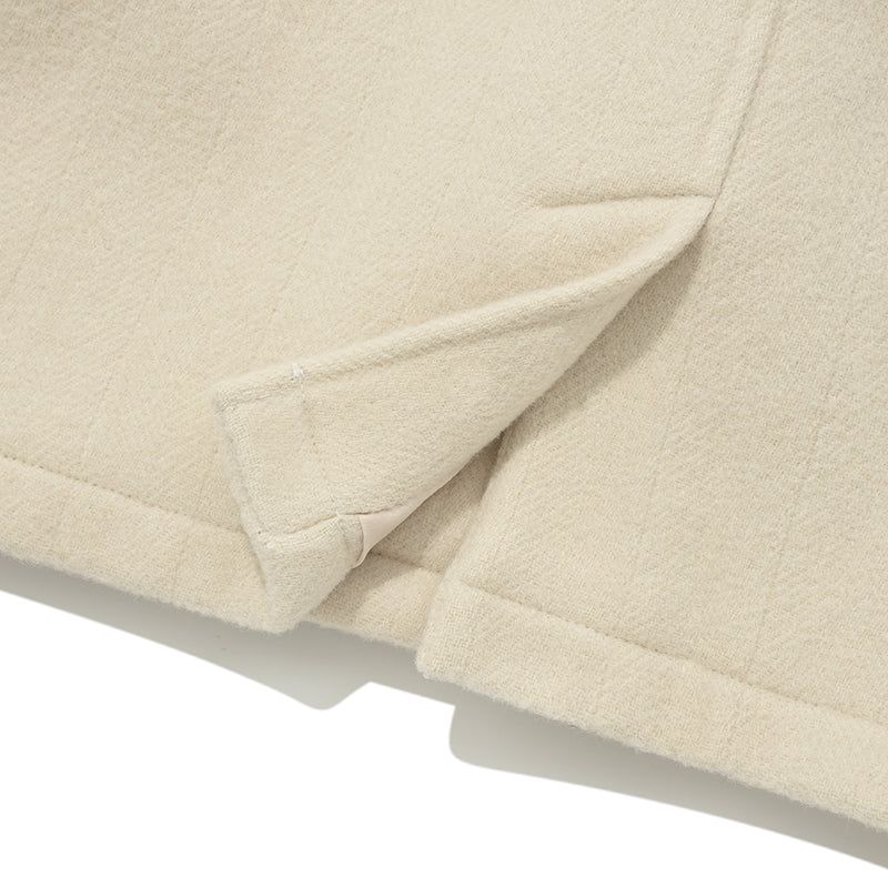 CHERRY HOODIE HALF DUFFLE COAT [IVORY]