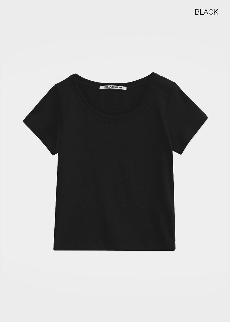 [B-BASIC] Standard U-Neck Short Sleeve T-Shirt (3SIZE)