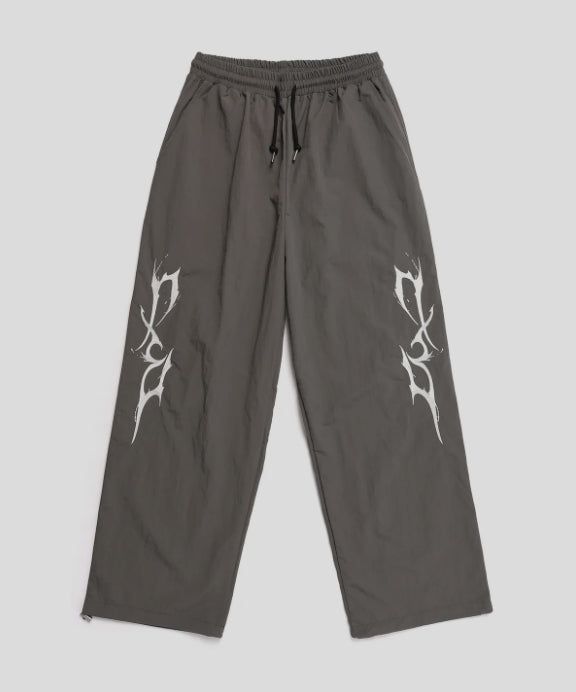 THUNDER EMBROIDERY LOGO STRING NYRON PANTS